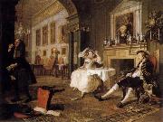 HOGARTH, William Marriage a la Mode:Shortly after the Marriage oil painting reproduction